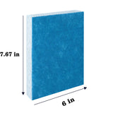 Four blue diamond-grid wicking humidifier filters for Honeywell HFT600 HEV615 HEV620, individually packaged - view 2