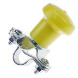 DVPARTS yellow vinyl tractor steering wheel spinner knob with ball bearing, part number WSV123Y, on white background - view 6