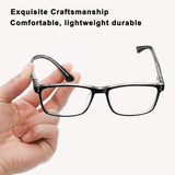 EYECEDAR 5-Pack +1.75 Reading Glasses – Black Rectangular TR90 Frames — view 5 of 8