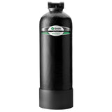 A.O. Smith AO-WH-DSCLR black fiberglass whole house salt-free descaler unit with 3/4-inch inlet and outlet fittings