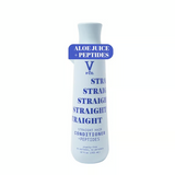V&Co 12oz straight hair moisturizing conditioner bottle with peptide technology and aloe juice sulfate free formula