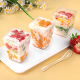 5 oz Plastic Dessert Cups with Lids & Spoons — Set of 20 | BPA-Free — view 2 of 7