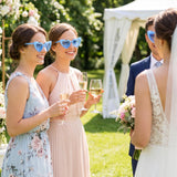 Geopty 100-Pack Dusty Blue Heart Sunglasses – UV400 Bulk Party Favors — view 5 of 6