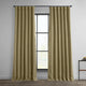 HPD Half Price Drapes Faux Linen Room Darkening Curtain Panel 50x84" Nomad Tan