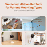 Owltron 2K indoor WiFi security camera with infrared night vision and two-way audio for baby and pet monitoring - view 7