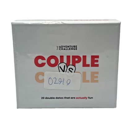 The Adventure Challenge Couple vs Couple board game box with 20 scratch-off double date adventure cards for party game nights