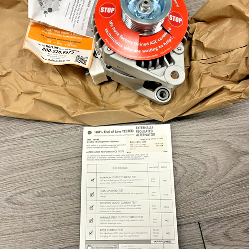 Carquest 13913AN 160 Amp 12V replacement alternator with 6-groove serpentine pulley for Dodge and Jeep vehicles