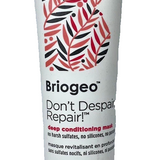 Briogeo Don't Despair Repair deep conditioning hair mask 2oz white jar with pink label on white background