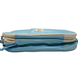 Great Day Light Blue Multi-Compartment Zipper Pencil Case Pouch with Handle — view 2 of 4