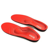 Red 3ANGNI arch support orthotic insoles with PU memory foam cushioning for plantar fasciitis and flat feet relief