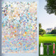 Dwersty Rainbow Privacy Window Film 17.5"×78.74" – UV-Blocking Static Cling