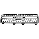 Garage-Pro chrome plastic grille with painted black mesh insert for 2011-2014 Chevrolet Silverado 2500HD 3500HD front replacement