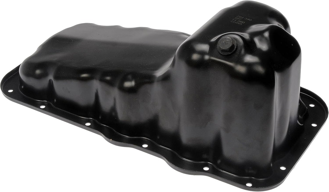 Dorman 264-340 steel engine oil pan with machined finish and drain plug for 3.7L V6 Dodge Dakota Jeep Grand Cherokee