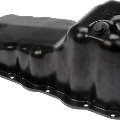 Dorman 264-340 steel engine oil pan with machined finish and drain plug for 3.7L V6 Dodge Dakota Jeep Grand Cherokee