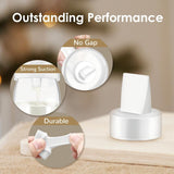 Maymom 21mm white plastic breast flanges and silicone duckbill valves replacement set for Spectra S1 S2 pump - view 6