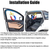 XCBYT Magnetic Car Window Shades 4-Pack – 99% UV Block, Tool-Free Snap-On — view 7 of 8