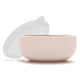 Lalo Silicone Suction Bowl with Lid – Grapefruit Baby Feeding Bowl