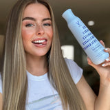Two 12oz bottles of V&Co. Straight Hair Peptide Conditioner with aloe, sulfate-free formula for frizz control - view 6
