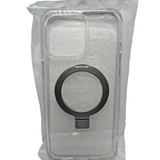 Looioo Clear Magnetic Shockproof iPhone 15 Pro Max Case with Kickstand Ring — view 1 of 2