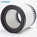 Two white LTWHOME washable HEPA replacement filters 4.33x4.5 inches for ash vacuum model FCP3552816 - view 3