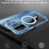 Slim blue Kakalux iPhone 13 Pro Max MagSafe case with military-grade drop protection and raised camera bump edge - view 6