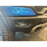 RQING carbon fiber pattern ABS front fog light cover trims for 2023 2024 2025 Ram 1500, set of 2 pieces - view 7