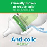 Dr. Brown's Options+ Wide-Neck Glass Baby Bottles 5oz 3-Pack with Level 1 slow flow anti-colic nipples, BPA-free - view 2