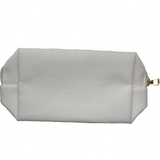 Preppy MOM Patch White PU Leather Small Cosmetic Makeup Bag Gift — view 2 of 3