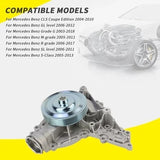 Munik engine water pump assembly with gasket and pulley, OEM replacement 2732000201 for Mercedes-Benz 5.5L V8 - view 5