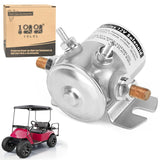 10L0L 12V 250A 4-terminal starter solenoid relay 16542-G1 with nickel-plated cover and flat mount bracket for EZGO Marathon golf cart