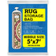 Meersburg 5x7 Ft Waterproof Rug Storage Bag – 4 Mil Heavy-Duty PE