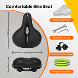 FitHeart Joy Wide Memory Foam Bike Seat Cushion - Dual Shock Absorbing — view 3 of 8