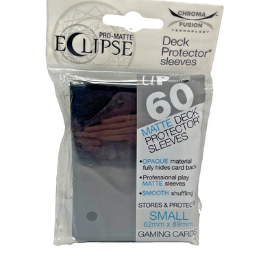 Ultra PRO Pro-Matte Eclipse black matte small deck protector sleeves 60-count pack for 62x89mm gaming cards