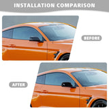 Pair of gloss black ABS plastic rear view mirror shell cover caps for 2015-2023 Ford Mustang by Jimen - view 7