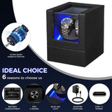 BEWISHOME Double Watch Winder for 2 Automatic Watches – 4 Modes, Quiet LED — view 2 of 8