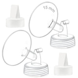 Maymom 15mm breast pump flanges and duckbill valves 2-pack in retail packaging for Spectra S1 S2 9 Plus