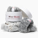 RajaniMD Gray Fluffy Flannel Spa Wristbands – Water-Absorbing Set of 2