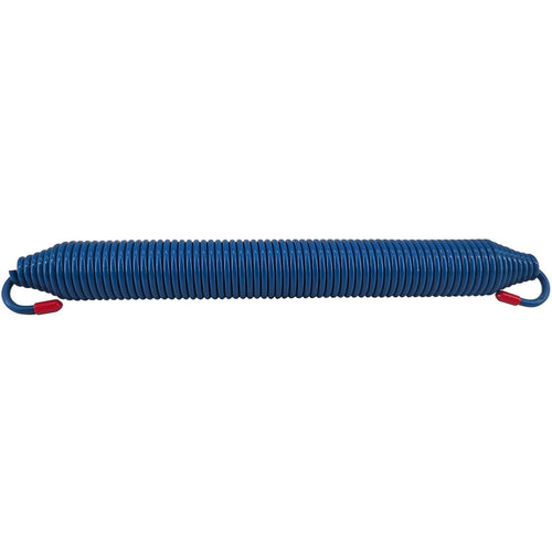 Blue painted steel hood control spring 15 inches long, ASTAMOTOR part 13-04638 for Peterbilt 357 377 379 trucks