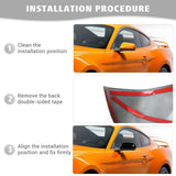 Pair of gloss black ABS plastic rear view mirror shell cover caps for 2015-2023 Ford Mustang by Jimen - view 6