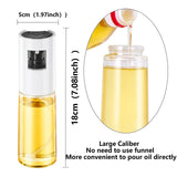 Three clear 120ml glass oil sprayer mister bottles with dust-proof rotating caps, SweeHo 3-pack set - view 7