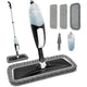 TRAV-ROUND Spray Mop – 360° Swivel Microfiber Wet & Dry with 3 Washable Pads – Open Box