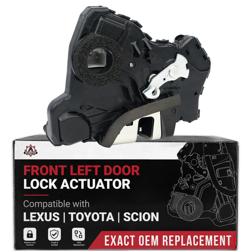 New black front driver side door lock actuator for 2010-2012 Lexus RX350 RX450h, part 69040-0C050