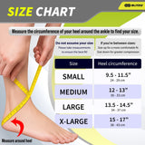 Blitzu Ankle Brace Compression Sleeve with Arch Support – Medium, Black — view 5 of 7