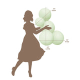 MINNIDIP Matcha Matte 5-Cluster Reusable Latex-Free Balloon Garland — view 4 of 7