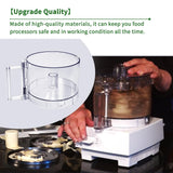 Transparent 7-cup plastic food processor work bowl with 2-tab locking rim, compatible with Cuisinart DLC-10 models - view 8