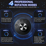 BEWISHOME Double Watch Winder for 2 Automatic Watches – 4 Modes, Quiet LED — view 5 of 8