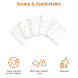 Amazon Basics white disposable male dog diaper wraps small size 30 count pack with wetness indicator on white background - view 3