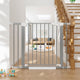 Cumbor Auto-Close Baby Gate for Stairs & Doorways 29.7–40.6" Gray