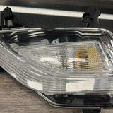 JZPARTFIT LED fog light DRL set for 2019-2022 Chevy Spark, black housing, driver and passenger sides shown - view 3