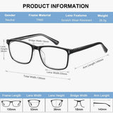 EYECEDAR 5-Pack +1.75 Reading Glasses – Black Rectangular TR90 Frames — view 3 of 8
